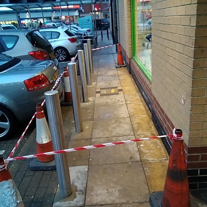 Installation of Bollards